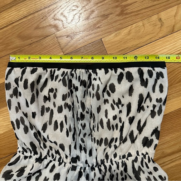Rachel Roy Women’s Medium Strapless Animal Print Dress Leopard Print Y2K - Picture 5 of 7